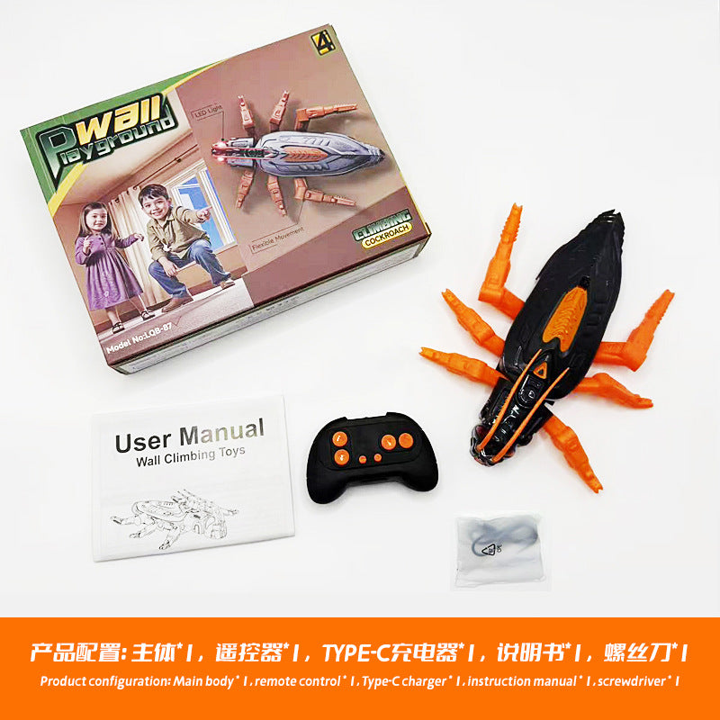 Cross-border Amazon Electric Remote Control Lizard Climbing Wall Climbing Gecko Chameleon Spider Animal Kids Toys Wholesale