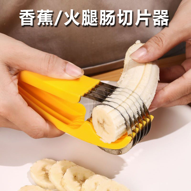 Banana ham fruit ultra-thin manual creative multi-function cutter melon cutting artifact kitchen special tool